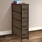 Sorbus 4 Drawers Narrow Dresser - with Steel Frame, Wood Top & Easy Pull Fabric Bins for Small Spaces, Closets, Bedroom, Bathroom & Laundry